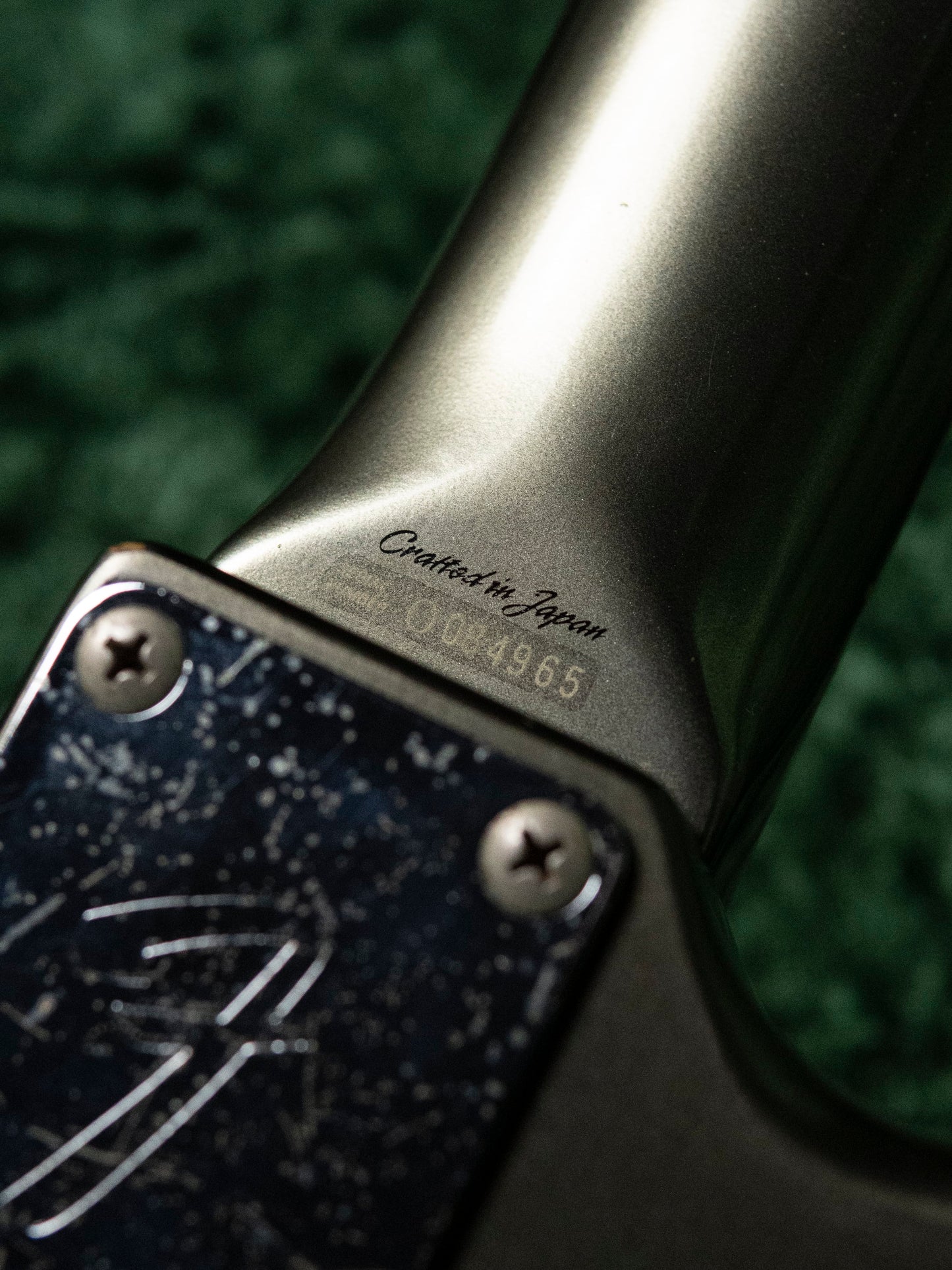 2002 Fender MG69-85 Mustang, Atomic Silver (ASV), Matching Headstock, Fully Painted Neck, Non-Catalog, Limited Edition
