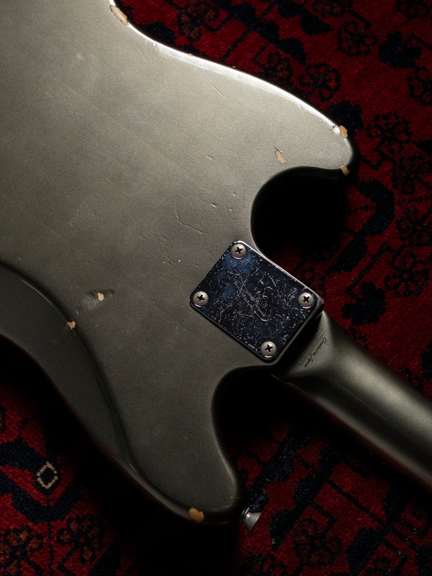2002 Fender MG69-85 Mustang, Atomic Silver (ASV), Matching Headstock, Fully Painted Neck, Non-Catalog, Limited Edition