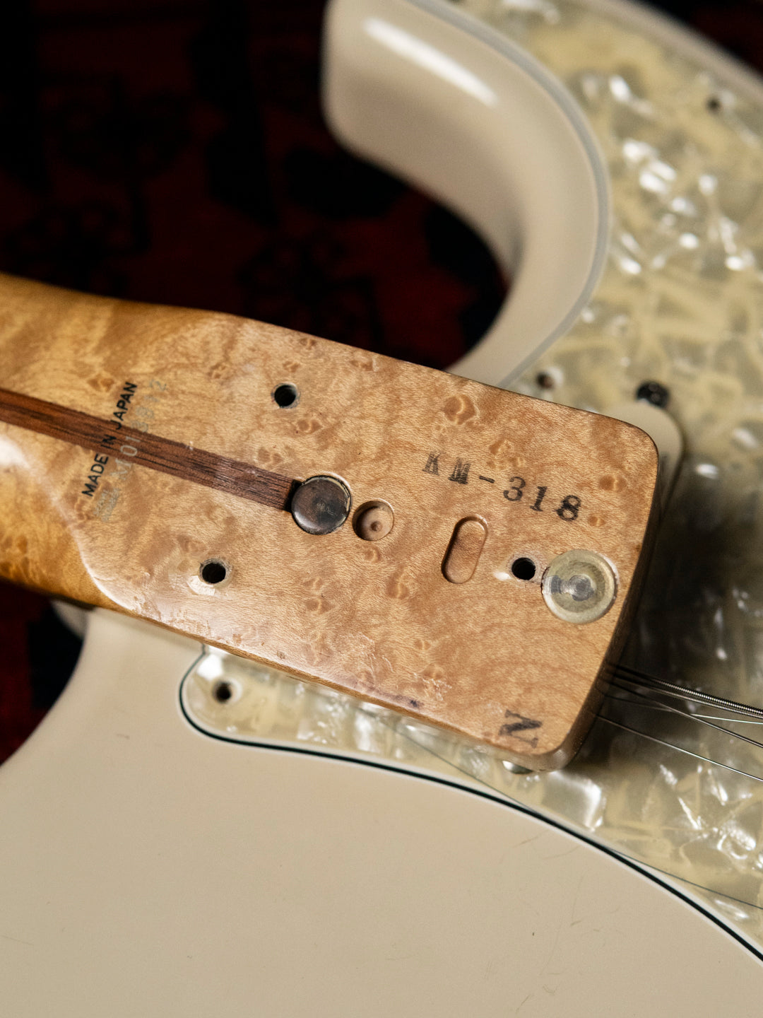 1992 Fender Order ST72 Custom Edition Birdseye Scalloped Partscaster, 1980s Tokai Body, DiMarzio HS-3