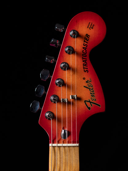 1986 Fender Order Made ST72-115, Custom Made, Scalloped, Painted Neck, Cherry Red Sunburst (CRS)