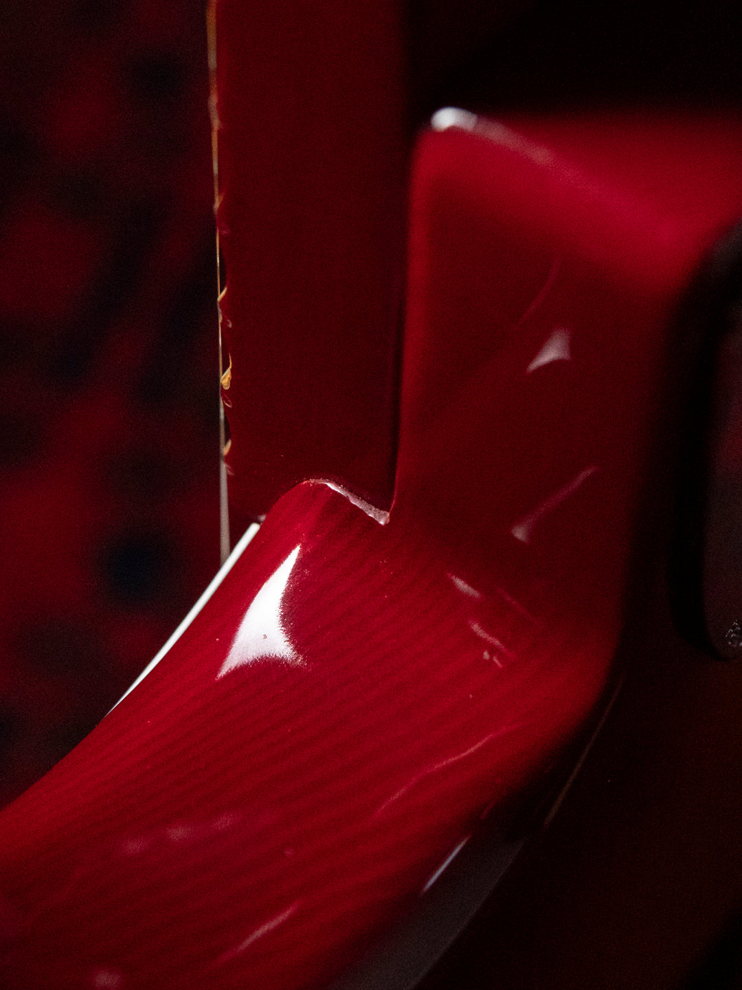 1986 Fender Order Made ST72-115, Custom Made, Scalloped, Painted Neck, Cherry Red Sunburst (CRS)