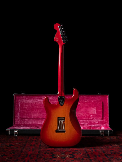 1986 Fender Order Made ST72-115, Custom Made, Scalloped, Painted Neck, Cherry Red Sunburst (CRS)