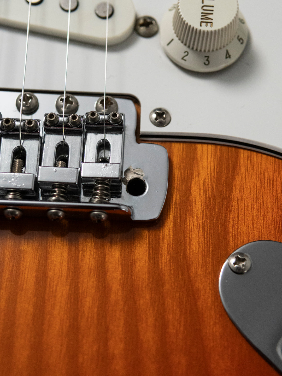 1986 Fender Order Made ST72-115, Custom Made, Scalloped, Painted Neck, Cherry Red Sunburst (CRS)