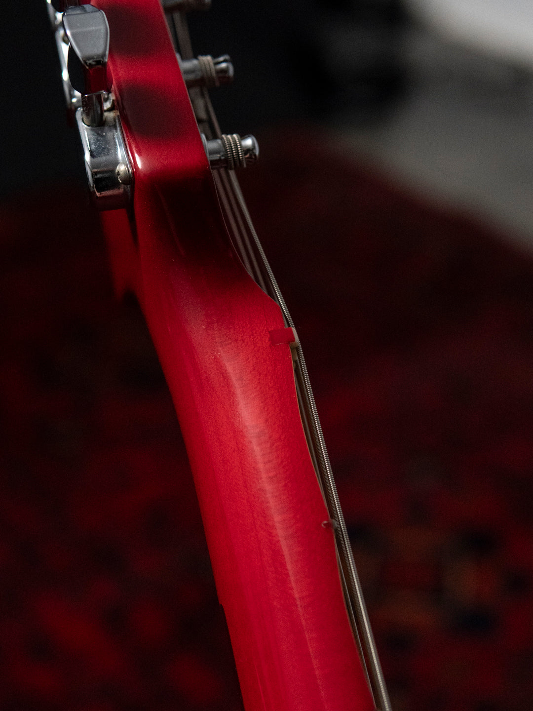 1986 Fender Order Made ST72-115, Custom Made, Scalloped, Painted Neck, Cherry Red Sunburst (CRS)