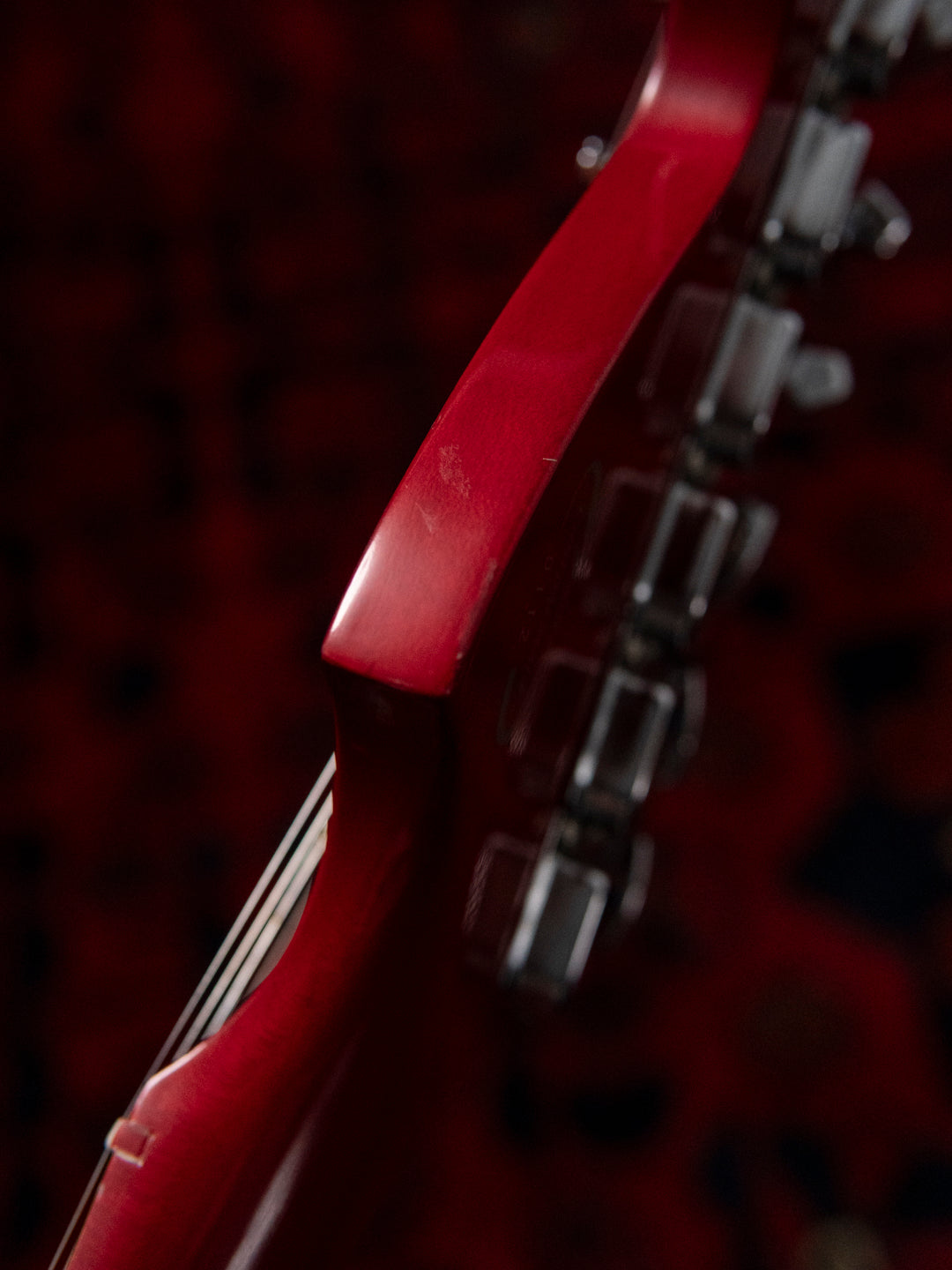 1986 Fender Order Made ST72-115, Custom Made, Scalloped, Painted Neck, Cherry Red Sunburst (CRS)