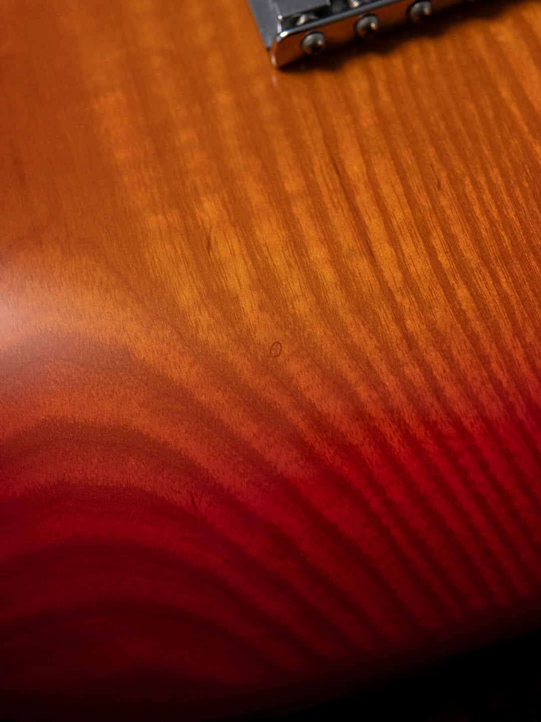 1986 Fender Order Made ST72-115, Custom Made, Scalloped, Painted Neck, Cherry Red Sunburst (CRS)