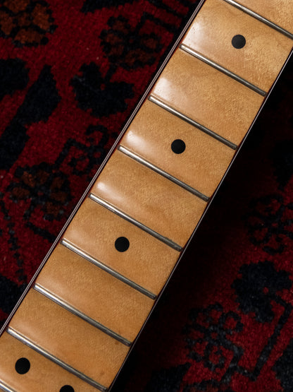 1986 Fender Order Made ST72-115, Custom Made, Scalloped, Painted Neck, Cherry Red Sunburst (CRS)