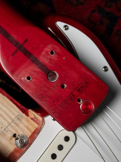 1986 Fender Order Made ST72-115, Custom Made, Scalloped, Painted Neck, Cherry Red Sunburst (CRS)