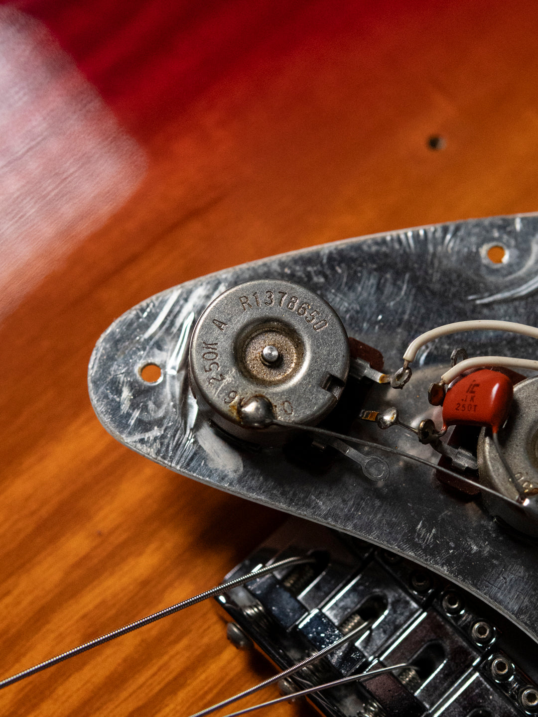 1986 Fender Order Made ST72-115, Custom Made, Scalloped, Painted Neck, Cherry Red Sunburst (CRS)