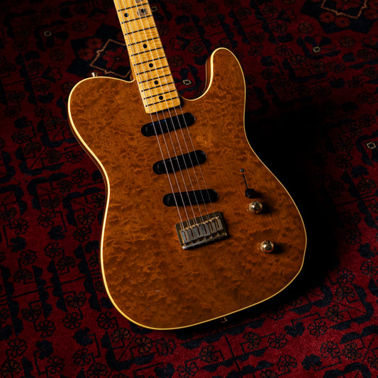 1992 Fender TLG-110LS Custom Edition Telecaster, 10th Anniversary, Burled Mahogany, Lace Sensor