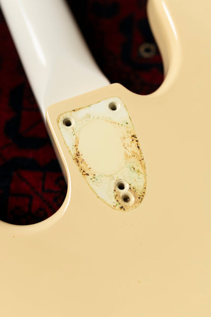 1990 Fender "Order Made" JB75-75 Jazz Bass, Gold Hardware, Fully Painted, White