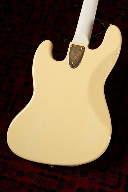 1989 Fender "Order Made" JB75-900 Jazz Bass, Gold Hardware, Fully Painted White
