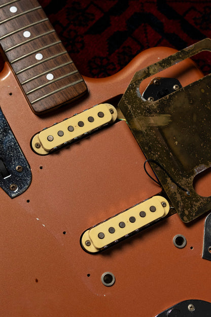 1994 Fender Jaguar JG66-RC MH, Burgundy Mist Metallic (BMT), Matching Headstock, Alder