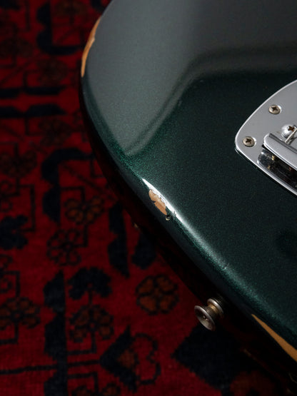1997-2000 Fender JG66, Order, Sherwood Green Metallic, Matching Headstock, Jaguar, Alder, Non Catalog
