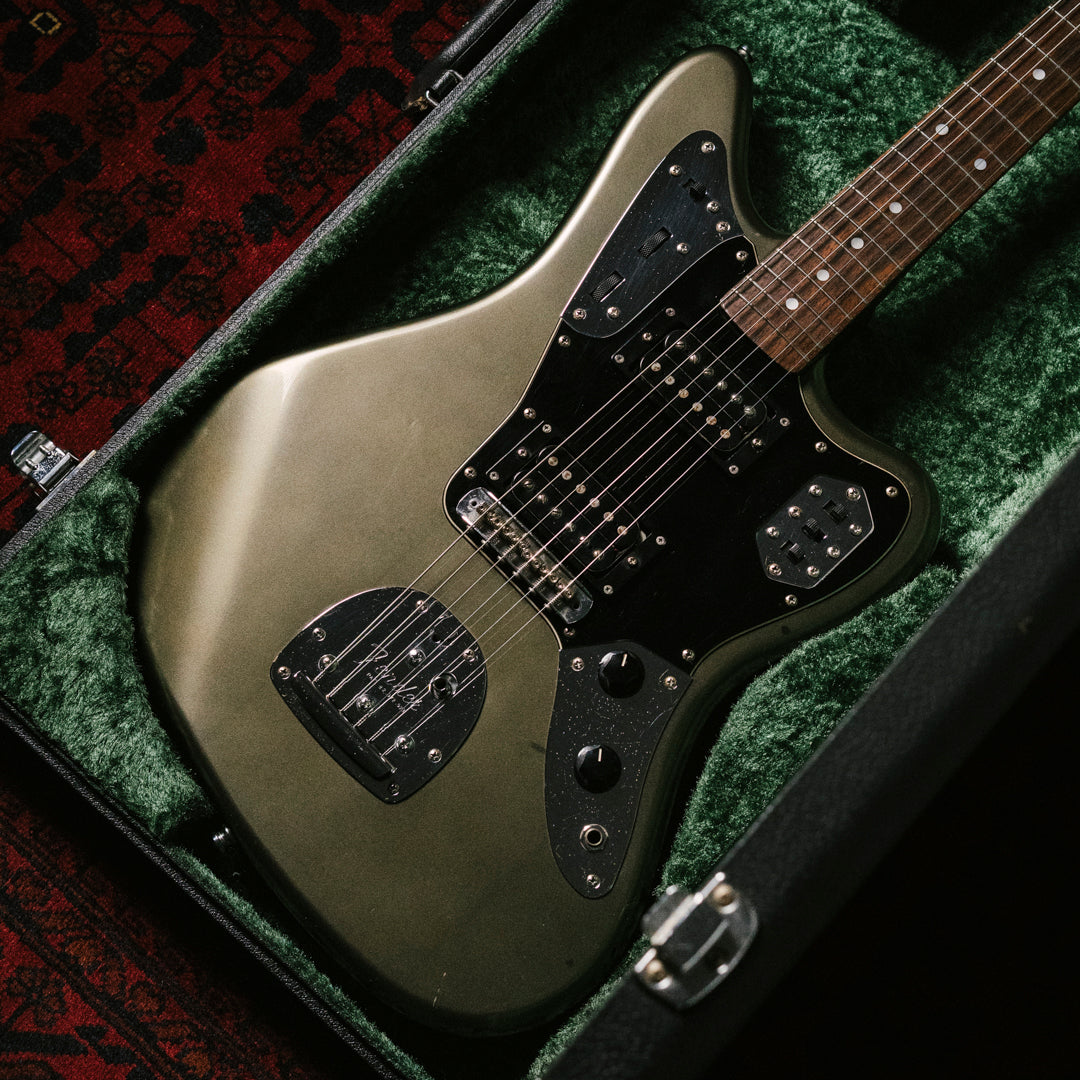 2002 Fender JG66 Jaguar, Atomic Silver (ASV), Matching Headstock, Fully Painted Neck, Non-Catalog, Limited Edition