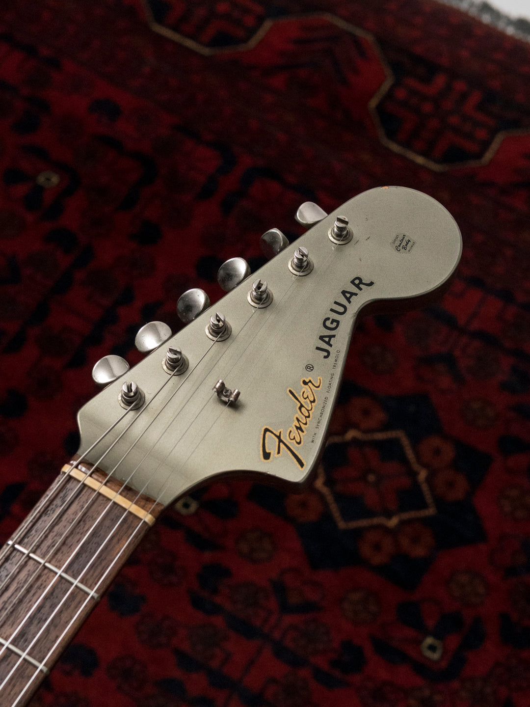 2002 Fender JG66 Jaguar, Atomic Silver (ASV), Matching Headstock, Fully Painted Neck, Non-Catalog, Limited Edition