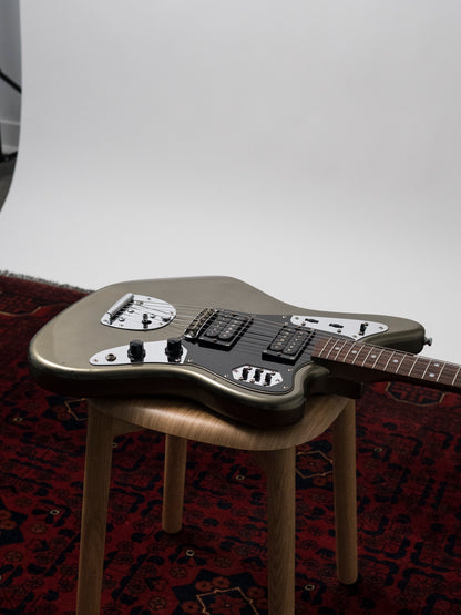 2002 Fender JG66 Jaguar, Atomic Silver (ASV), Matching Headstock, Fully Painted Neck, Non-Catalog, Limited Edition