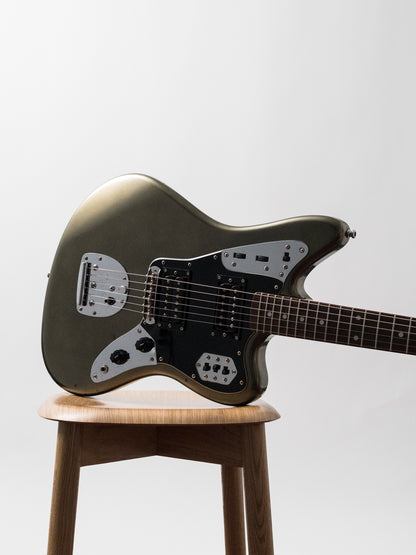 2002 Fender JG66 Jaguar, Atomic Silver (ASV), Matching Headstock, Fully Painted Neck, Non-Catalog, Limited Edition