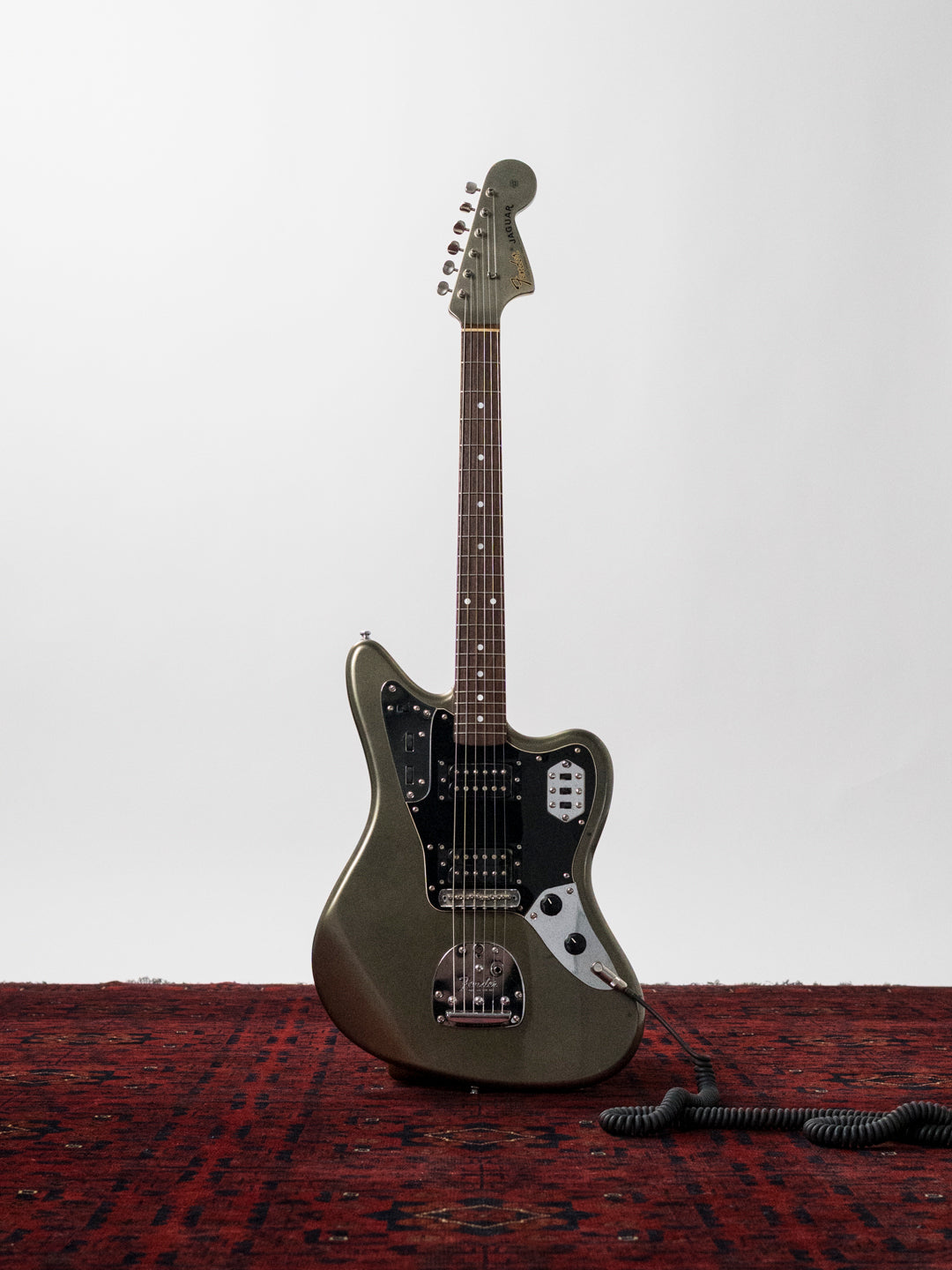 2002 Fender JG66 Jaguar, Atomic Silver (ASV), Matching Headstock, Fully Painted Neck, Non-Catalog, Limited Edition