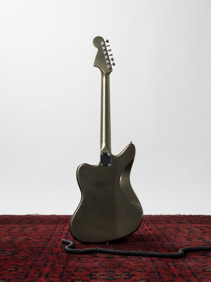 2002 Fender JG66 Jaguar, Atomic Silver (ASV), Matching Headstock, Fully Painted Neck, Non-Catalog, Limited Edition
