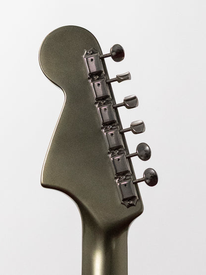 2002 Fender JG66 Jaguar, Atomic Silver (ASV), Matching Headstock, Fully Painted Neck, Non-Catalog, Limited Edition