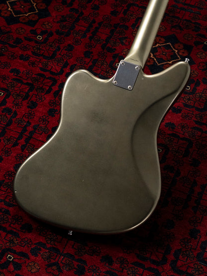2002 Fender JG66 Jaguar, Atomic Silver (ASV), Matching Headstock, Fully Painted Neck, Non-Catalog, Limited Edition
