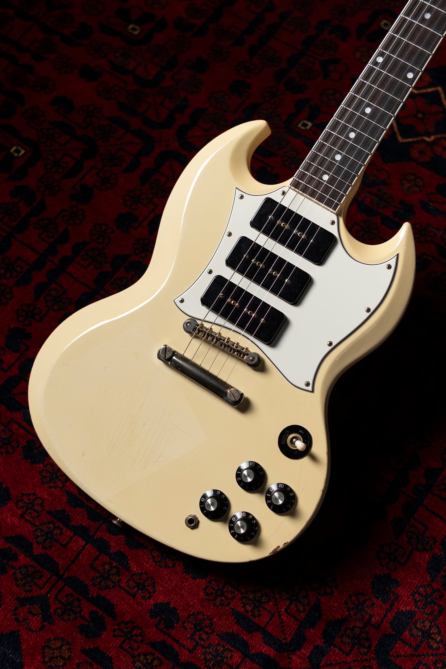 1990 Greco SS-85S SG Special/Custom, P90, 6.5lbs, Gold Hardware, The Street Sliders, Ranmaru, Gibson USA Case