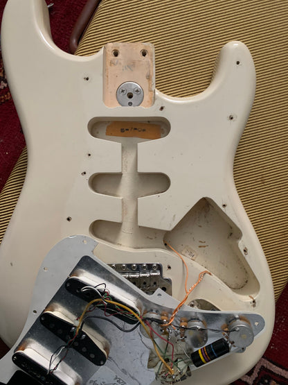 1992 Fender Order ST72 Custom Edition Birdseye Scalloped Partscaster, 1980s Tokai Body, DiMarzio HS-3